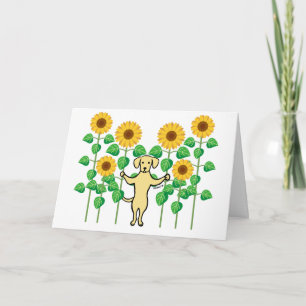 Tournesols Labrador Retriever Jaune Merci