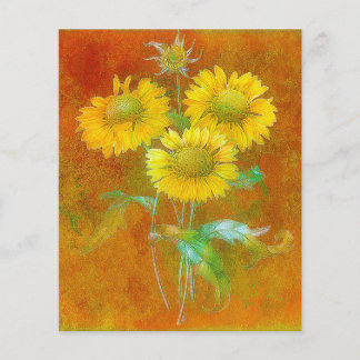 Tournesols peints