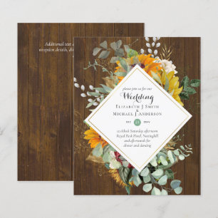 Tournesols Rustiques Eucalyptus Greenery Mariage I