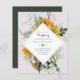 Tournesols Rustiques Eucalyptus Greenery Mariage I