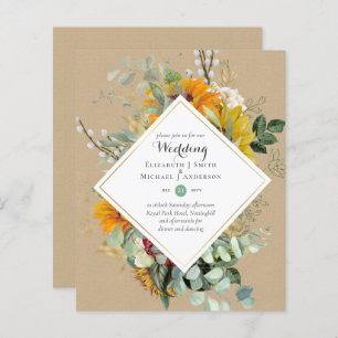 Tournesols Rustiques Eucalyptus Greenery Mariage I