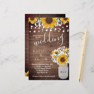 Tournesols rustiques Mason Jar Lumières Budget Mar