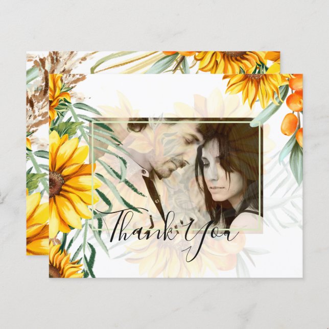 Tournesols Rustiques Pampas Mariage en herbe (Devant / Derrière)