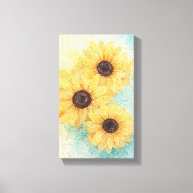 Tournesols sur toile (Recto)