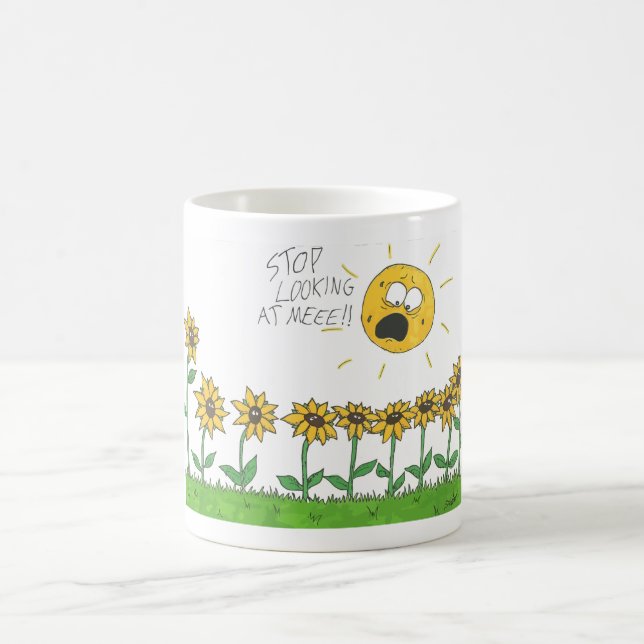 Tournesols - tasse de bande dessinée (Centre)