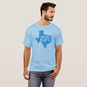 Tournez le Texas le T-shirt que bleu   peignent