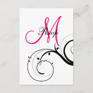 Tournois Mariage initial RSVP pour carte Carré