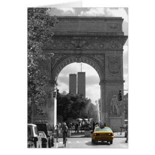 Tours jumelles de 5ème avenue.  Carte vierge