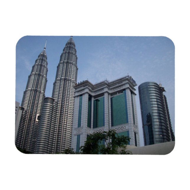 Tours jumelles Kuala Lumpur magnets flexibles (Horizontal)