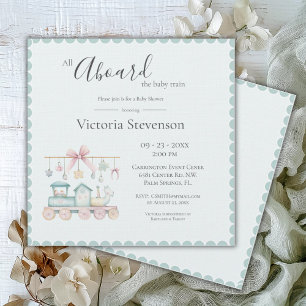 Tous à bord du Baby shower Baby Train