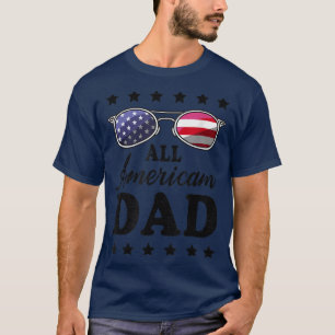 Tous American Papa 4 juillet T-shirt Fête des père