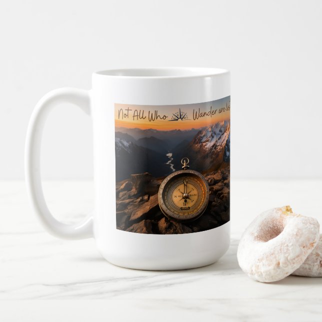 Tous ceux qui errent ne sont pas perdus Mug (Avec donut)