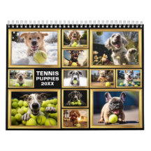 Tous les ans 🎾 Tennis et 🐕 calendrier des chiots