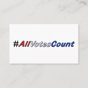 Tous les Cartes de visite du décompte des votes a