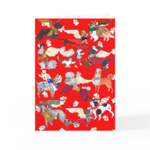 "Tous les chiens sont carte de vacances d'anges"