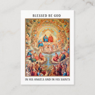 TOUS LES SAINTS JOUR PRIÈRE CÉLÉBRATION CARTES SAI