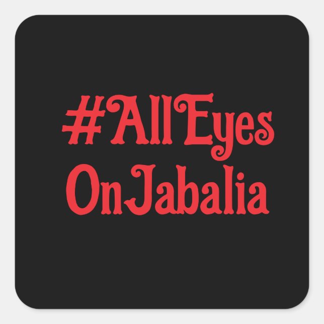 Tous Les Yeux Sur Les Stickers Jabalia (Devant)