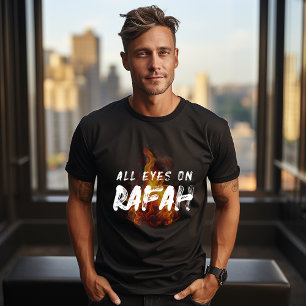 TOUS LES YEUX SUR RAFAH t-shirt noir pour homme