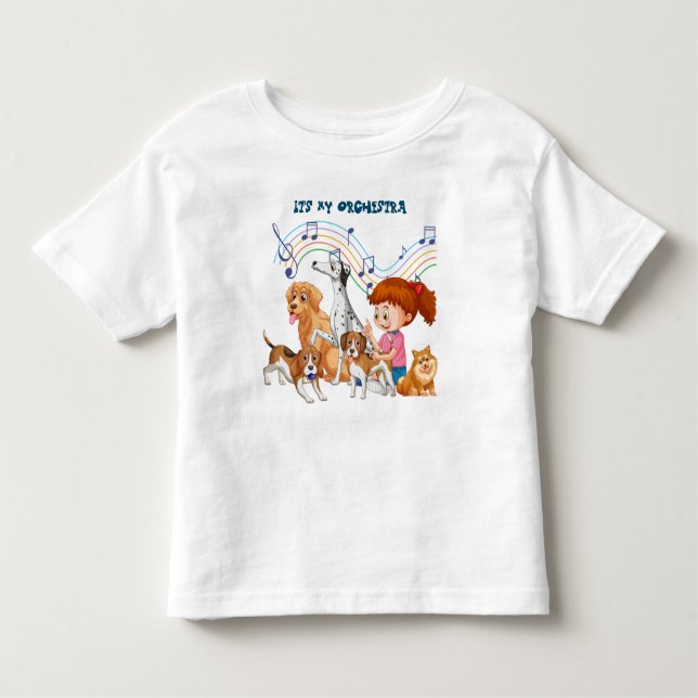 Tous Petits C'est mon T-shirt orchestre pour les enfants (Devant)