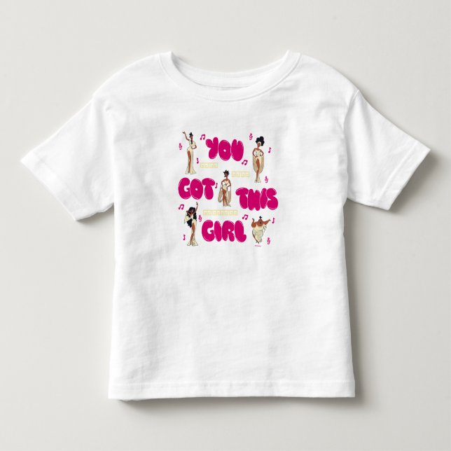 Tous Petits Les Muses - Tu as ça fille T-shirt pour tout-petit (Devant)