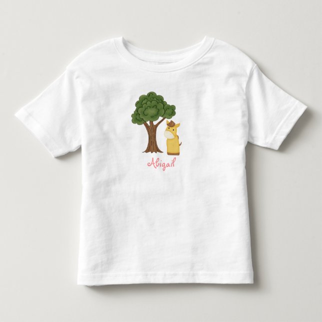 Tous Petits T-shirt Cheval personnalisé pour les filles (Devant)