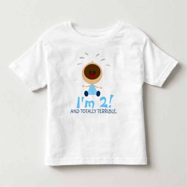 Tous Petits T-shirt Twos totalement terrible pour les jeunes (Devant)