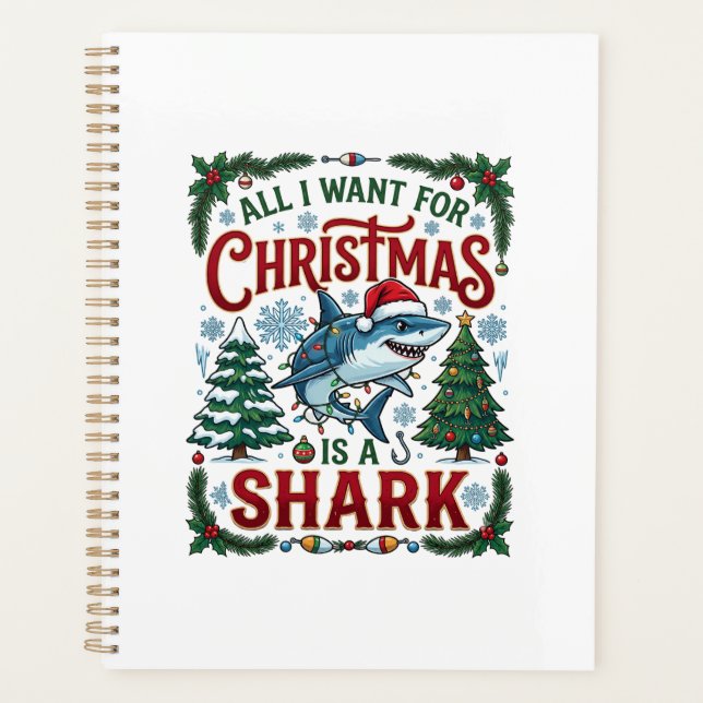 Tous Veulent des Arbres de Noël Requins (Devant)