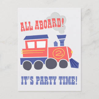 Tout à bord Invitation carte postale Anniversaire
