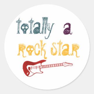 tout à fait un autocollant rock star