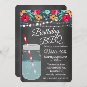 TOUT ÂGE - BBQ Mason Jar Invitation