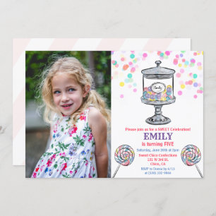 TOUT ÂGE - Candy Jar Sweet Anniversaire Invitation