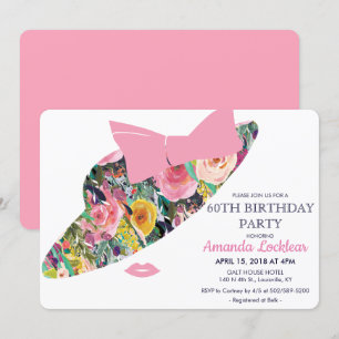 TOUT ÂGE - Floral Casquette Invitation d'anniversa