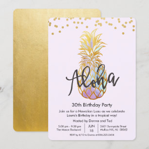 TOUT ÂGE - Invitation à une fête d'anniversaire Al