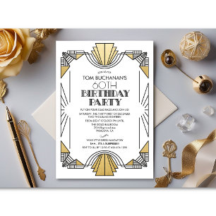 TOUT ÂGE - Invitation Anniversaire Art Déco 1920