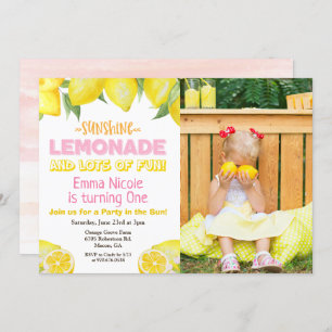 TOUT ÂGE - Lemon Lemonade Invitation d'anniversair