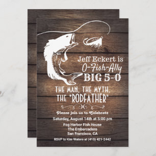 TOUT ÂGE - Pêche Invitation d'anniversaire