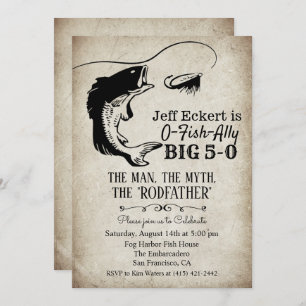 TOUT ÂGE - Pêche Invitation d'anniversaire