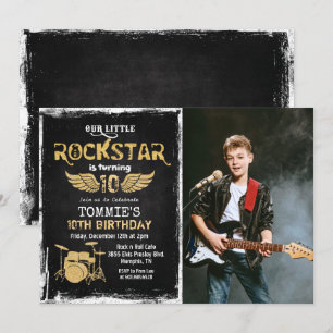 TOUT ÂGE - Photo Rockstar Birthday Invitation