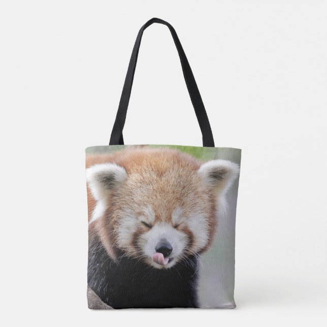Tout au sac fourre-tout. Photo panda rouge, panda  (Dos)
