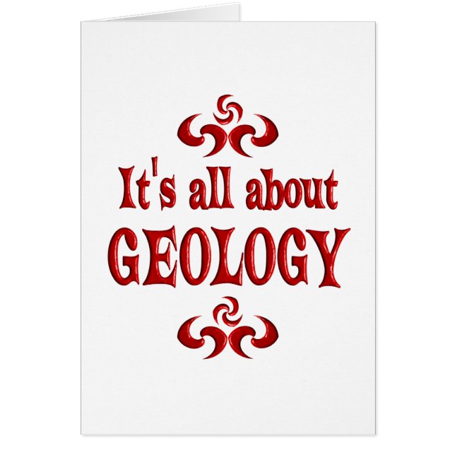 TOUT AU SUJET DE LA GÉOLOGIE (Devant)