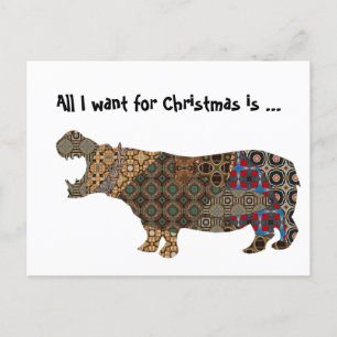 Tout ce que je veux pour la carte postale de Noël