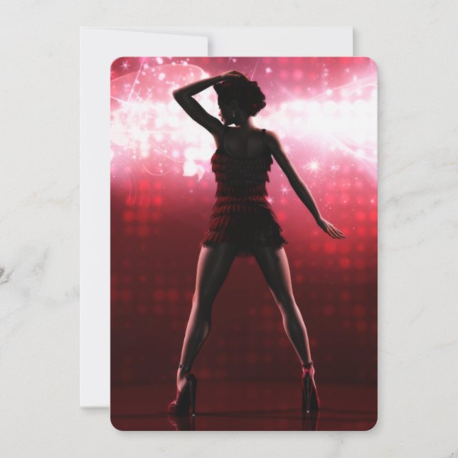 Tout cet invitation de jazz (personnalisable) (Devant)