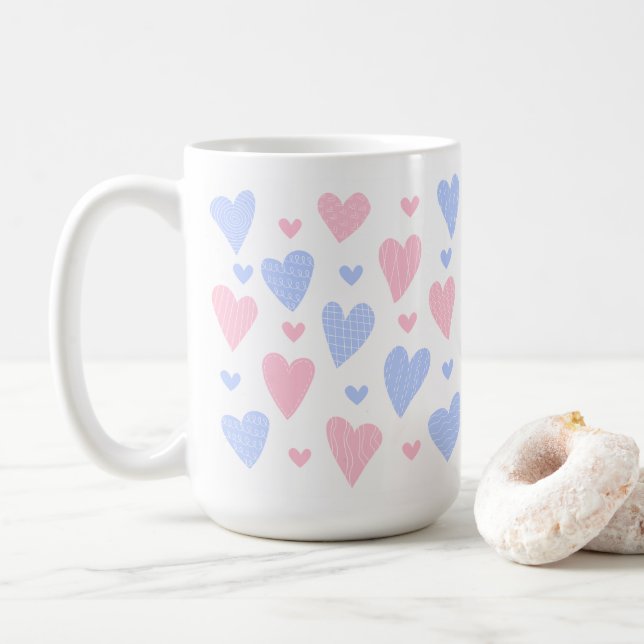 Tout Coeur 🌸 tasse de café 15oz (Avec donut)