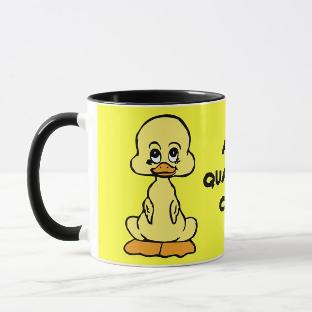 TOUT COINCOÉ! mug en céramique sonnette canard jau (Gauche)
