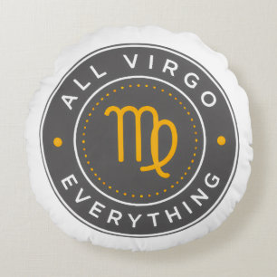 Tout Coussin Rond de Logo Officiel de Vierge