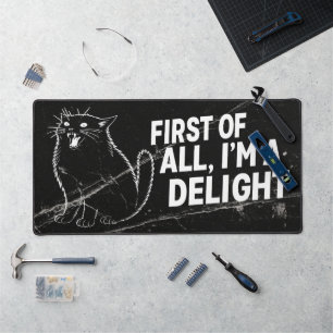 Tout D'abord Je Suis Un Délice Chat Noir Rugissant