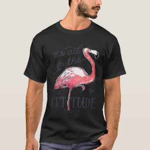 Tout dans le T-shirt Attitude Flamant rose rose Ea