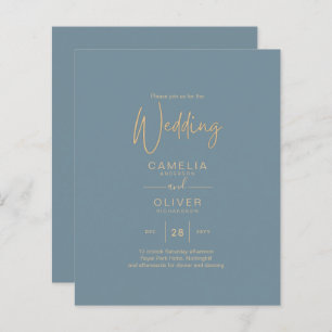 Tout-en-1 Elégant verre de mer Turquoise Mariage o