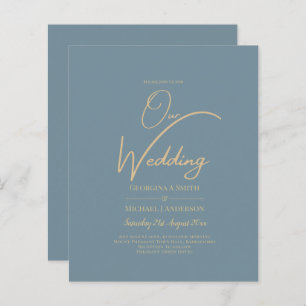 Tout-en-1 Elégant verre de mer Turquoise Mariage o