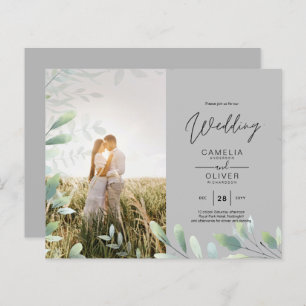 Tout-en-1 Mariage Feuille de verdure Photo Overlay